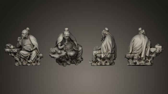 Figurines Chinese and Japanese (STKCH_0012) 3D model for CNC machine
